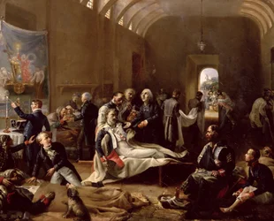 Une ambulance pendant la campagne française, 1814